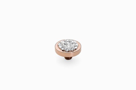 Qudo Rose Gold Topper Cetta Mini 8mm - Crystal